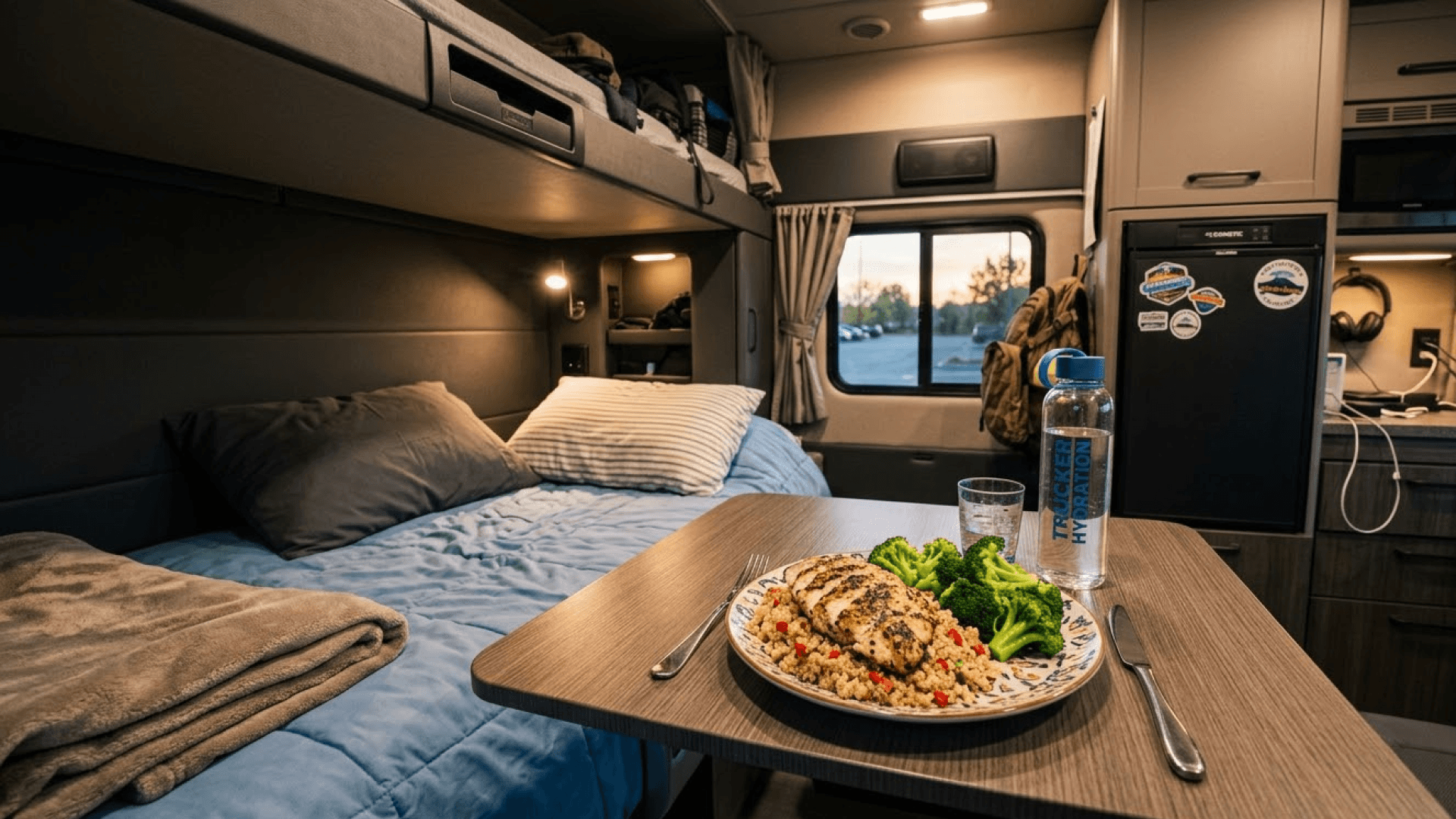 Eating in the track
