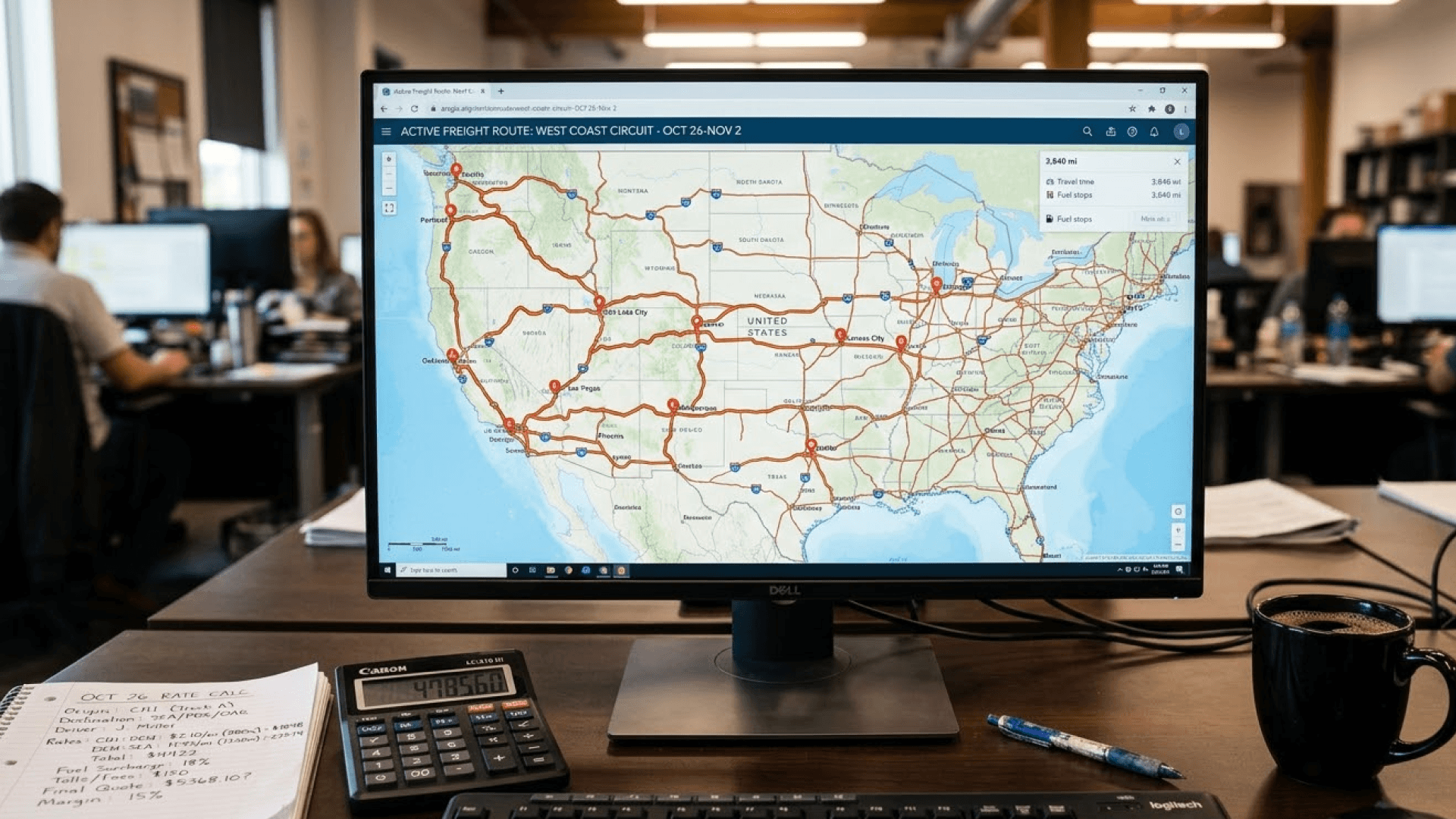 USA road map for Freight Brokers